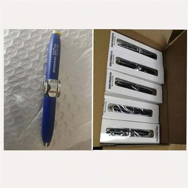 Spinning Fidget Ballpoint Pen with LED Light