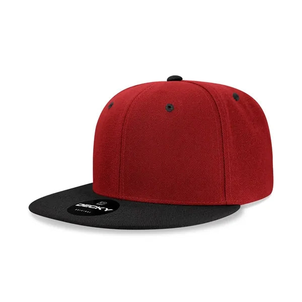 Decky 6 Panel High Profile Structured Acr/Poly Snapback