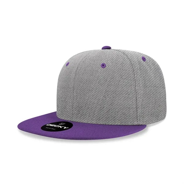 Decky 6 Panel High Profile Structured Acr/Poly Snapback