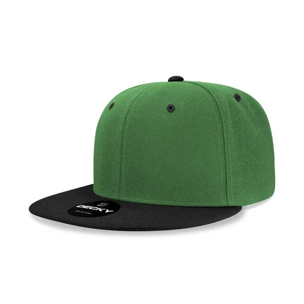 Decky 6 Panel High Profile Structured Acr/Poly Snapback