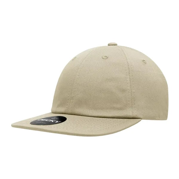 Decky Relaxed Flat Bill Cotton Cap