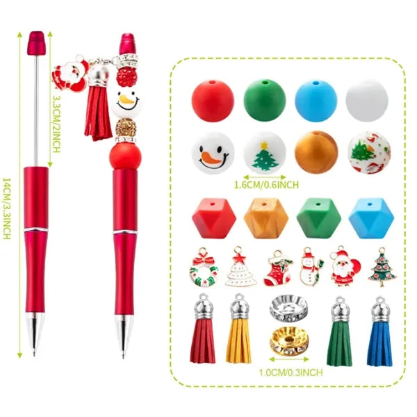 Christmas Beadable Pens