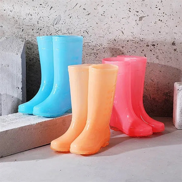 High-Top PVC Rain Boots for Women