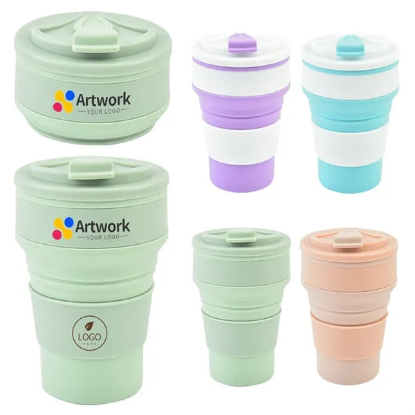 16oz Silicone Collapsible Coffee Cup
