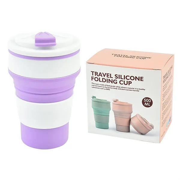 16oz Silicone Collapsible Coffee Cup