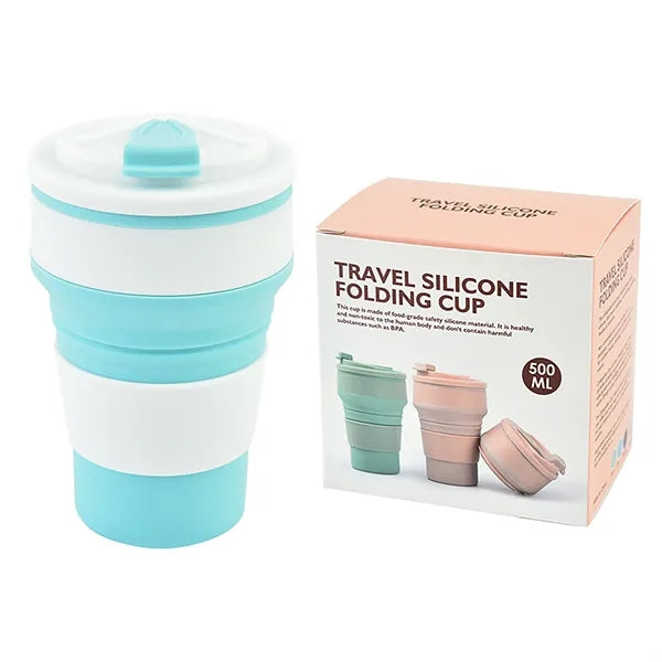16oz Silicone Collapsible Coffee Cup