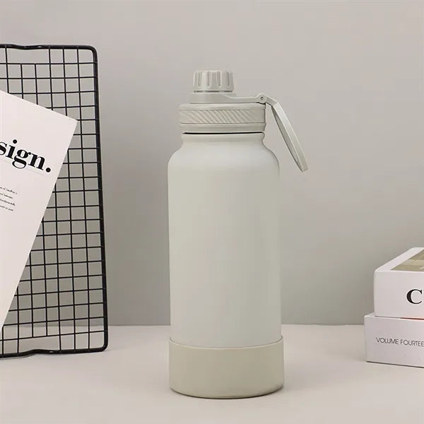38 Oz Vacuum Flask with Magnetic Phone Holder
