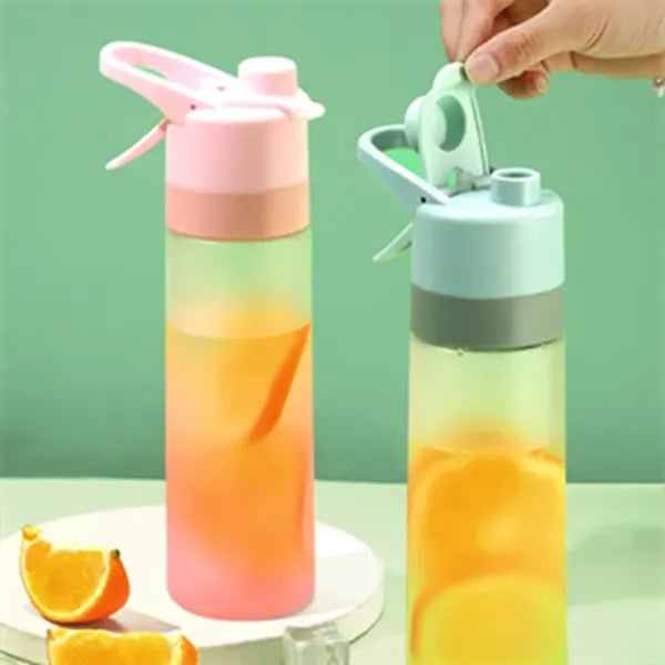 Sports Water Bottle With Spray Mist