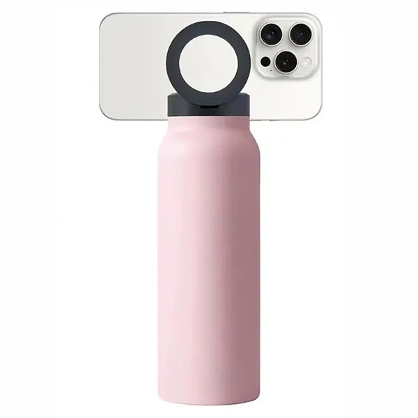 24oz Insulated Thermos Bottle with Magnetic Phone Holder