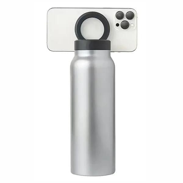 24oz Insulated Thermos Bottle with Magnetic Phone Holder