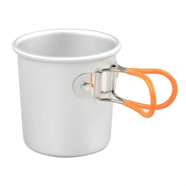 5oz Metal Camping Mug with Foldable Handles