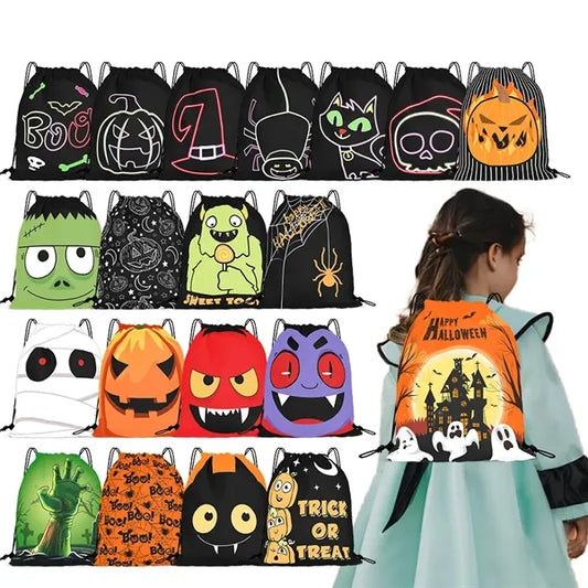 12"x 18" Halloween Drawstring Bag Waterproof Beach Sack Pac