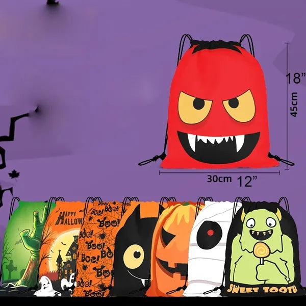 12"x 18" Halloween Drawstring Bag Waterproof Beach Sack Pac