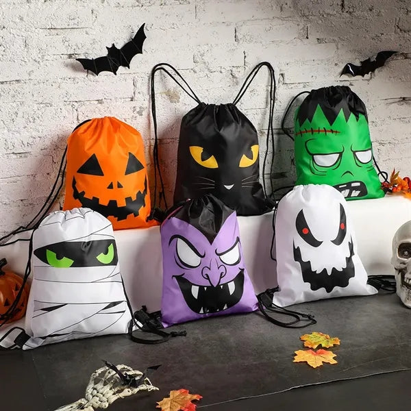 12"x 18" Halloween Drawstring Bag Waterproof Beach Sack Pac