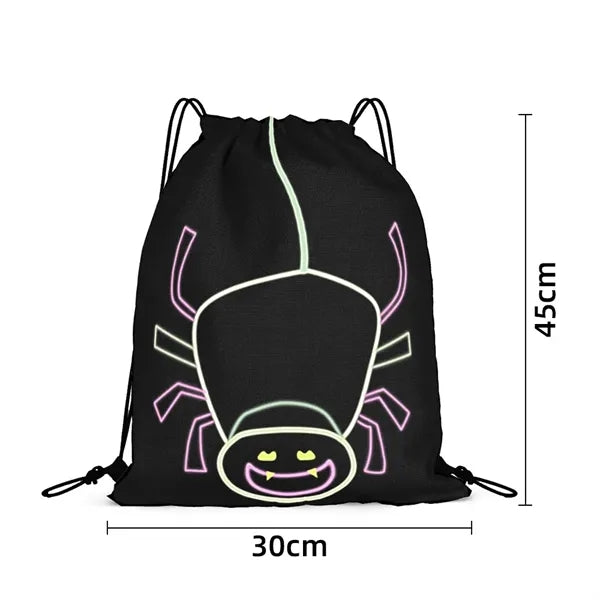 12"x 18" Halloween Drawstring Bag Waterproof Beach Sack Pac