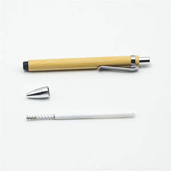 Natural Bamboo Wood Barrel Ballpiont Pen