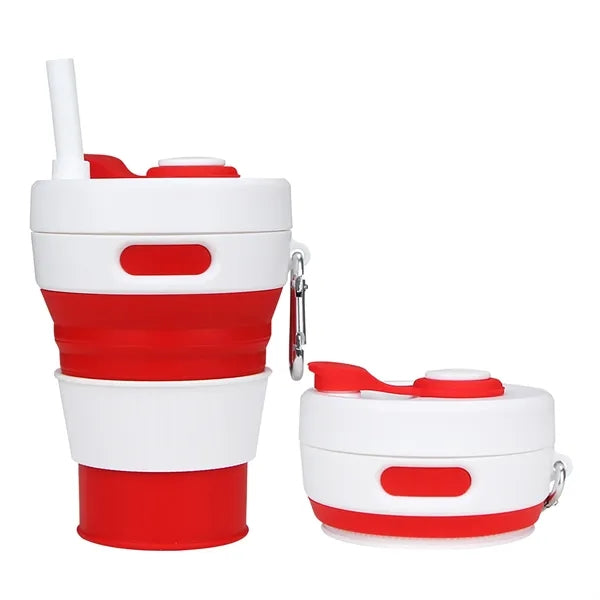 15oz Foldable Silicone Travel Cup