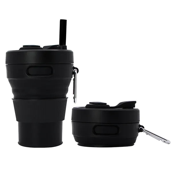 15oz Foldable Silicone Travel Cup