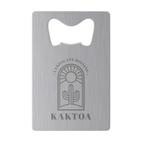 Card-shaped Bottle Opener Keychain