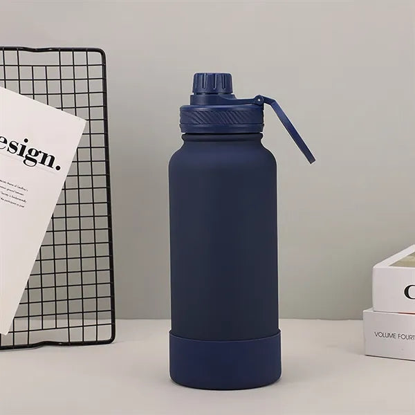 38 Oz Vacuum Flask with Magnetic Phone Holder