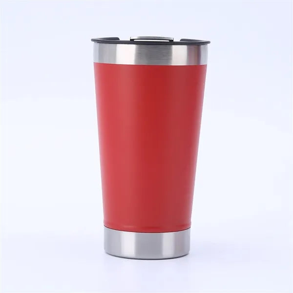 20oz Stainless Steel Beer Cup with Lid and Bottle Opener
