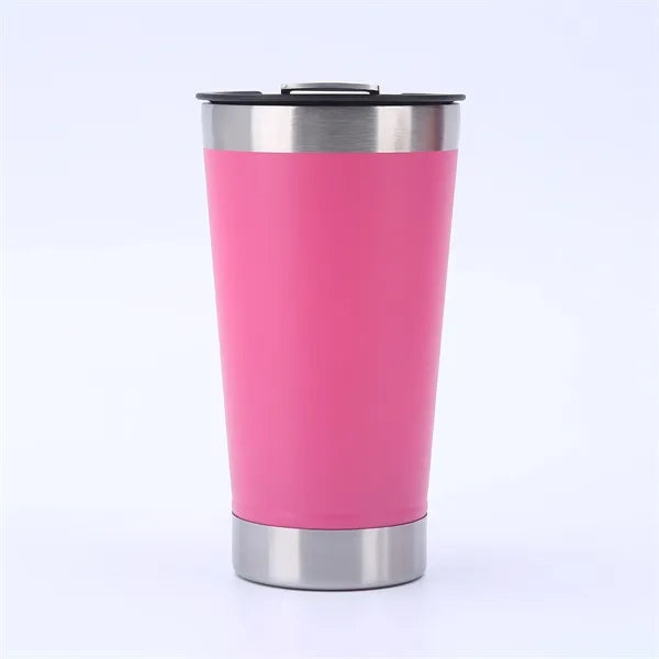 20oz Stainless Steel Beer Cup with Lid and Bottle Opener