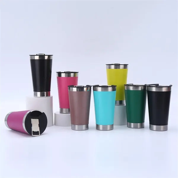 20oz Beer Stein Contained Bottle Opener Vacuum Car Cup