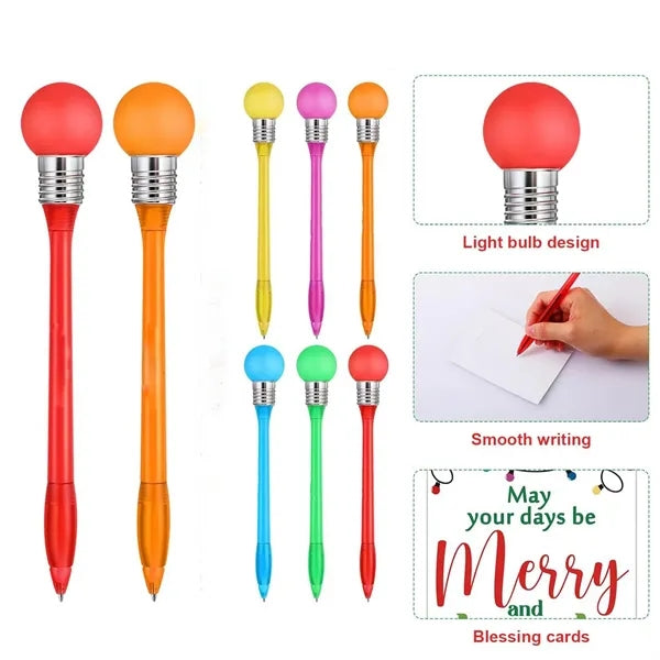 Light Up Bulb Plastic Ballpoint Pen