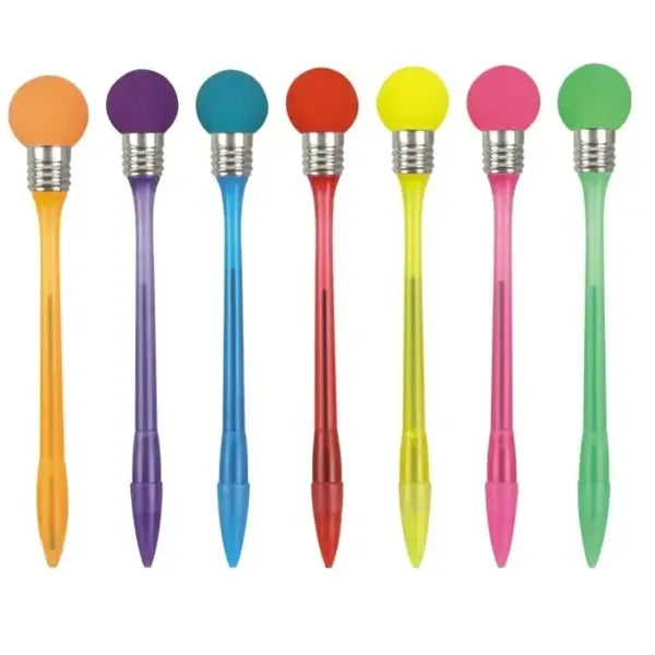 Light Up Bulb Plastic Ballpoint Pen