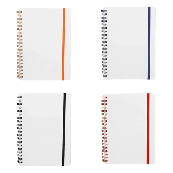 Eco-friendly Elastic Band Spiral Notebook