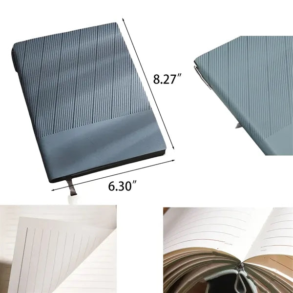 Twill Cover Notebook With Pen Holder