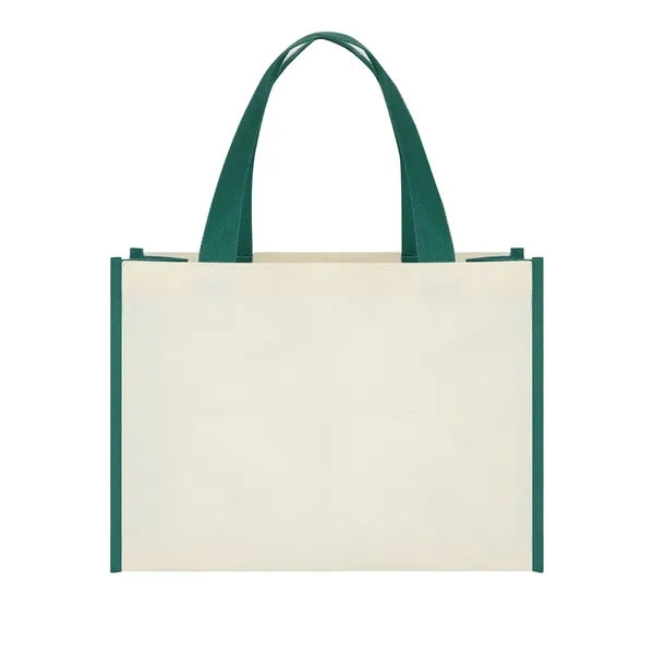12 Oz. Cotton Canvas Bag with Multicolor Handles and Sides
