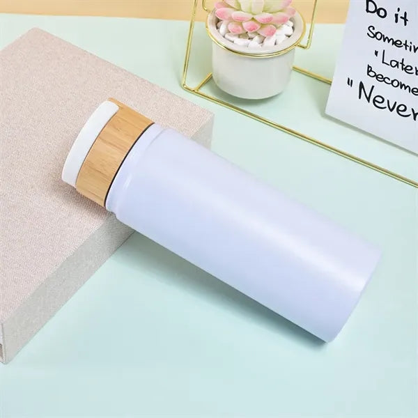 500ml Vacuum Insulated Water Bottle with Bamboo Lid