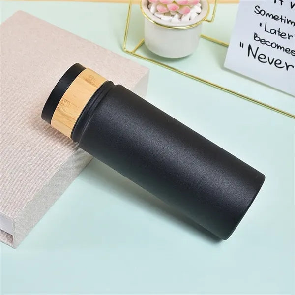 500ml Vacuum Insulated Water Bottle with Bamboo Lid