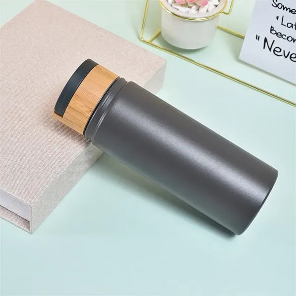 500ml Vacuum Insulated Water Bottle with Bamboo Lid