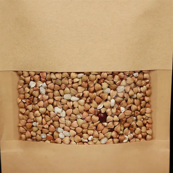 4 x 5 7/8 inch Kraft Paper Resealable Food Storage Bags