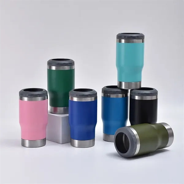 14oz Stainless Steel Can Cooler with Bottle Opener