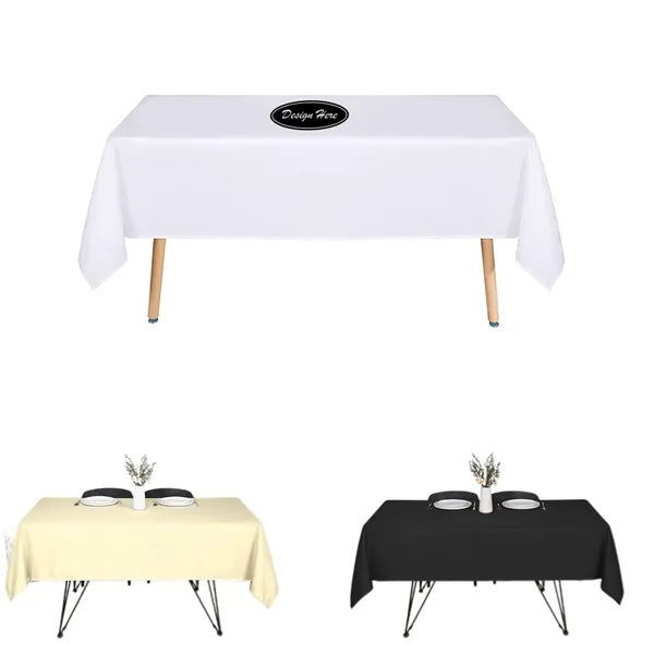 Rectangle Tablecloth Stain and Wrinkle Resistant Washable Po