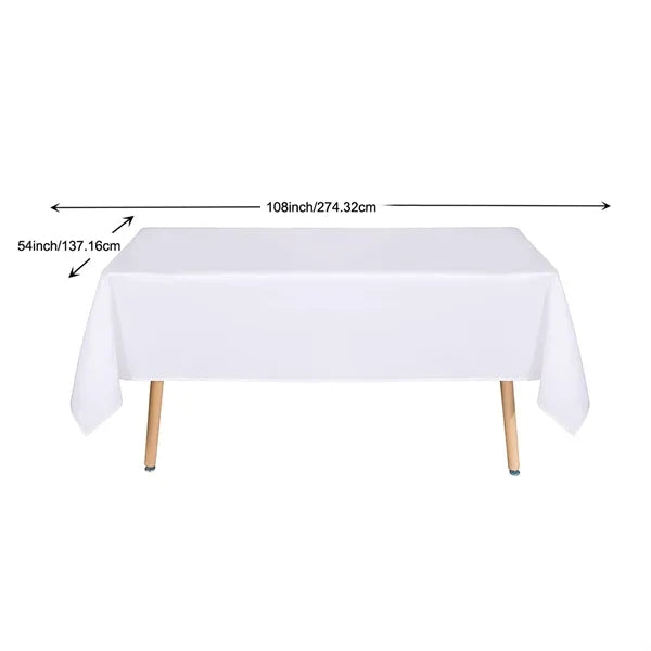 Rectangle Tablecloth Stain and Wrinkle Resistant Washable Po