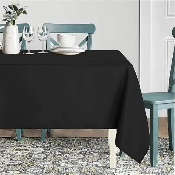Rectangle Tablecloth Stain and Wrinkle Resistant Washable Po