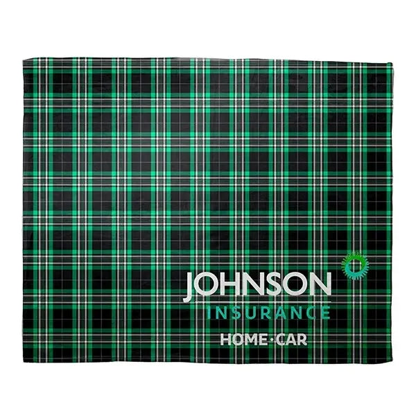 ABERDEEN Plaid Silky Soft Faux Mink Blanket with Full-Color
