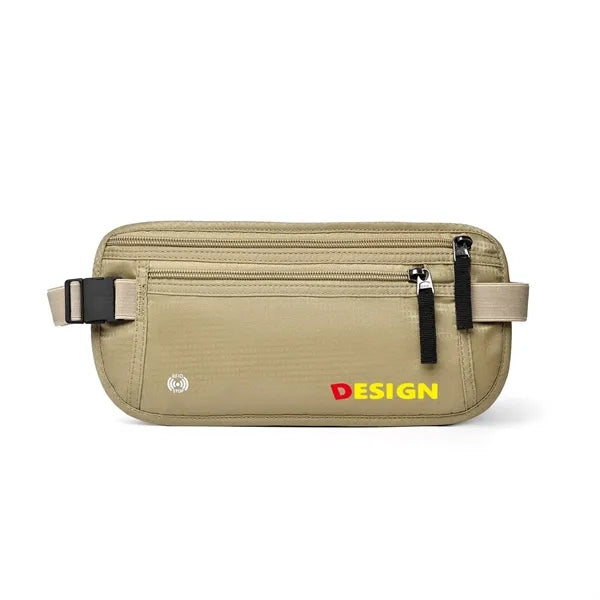 2-zipper Polyester Fanny Pack