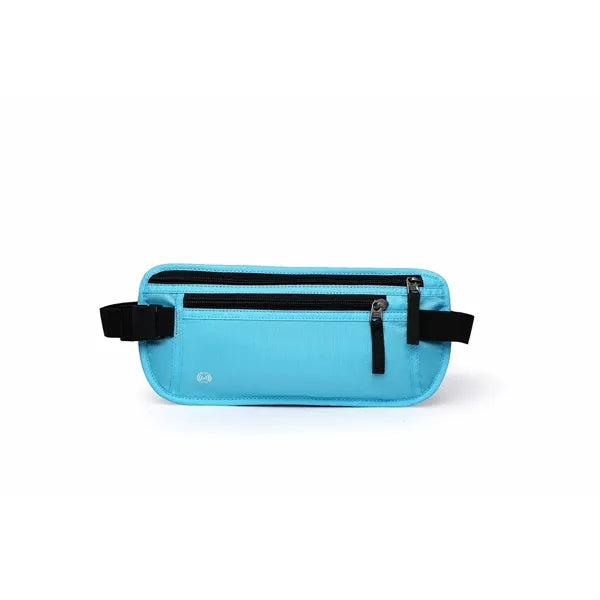 2-zipper Polyester Fanny Pack