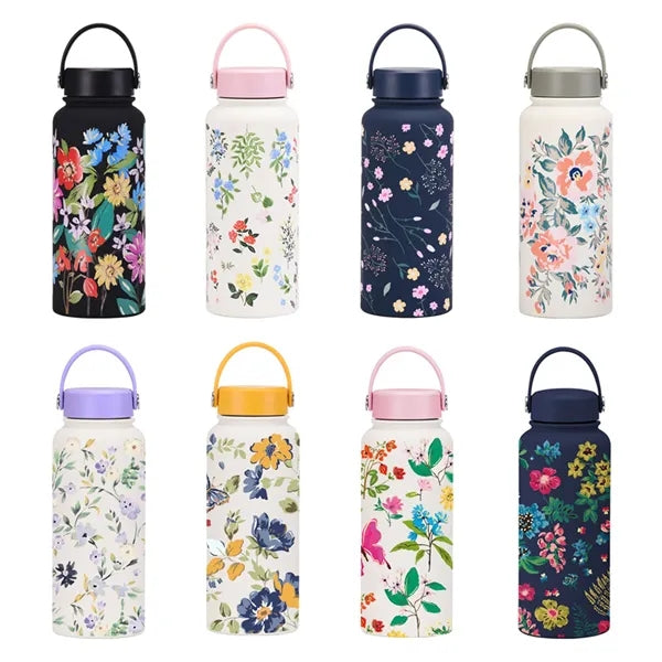 1L Full Color Stainless Steel Water Bottle