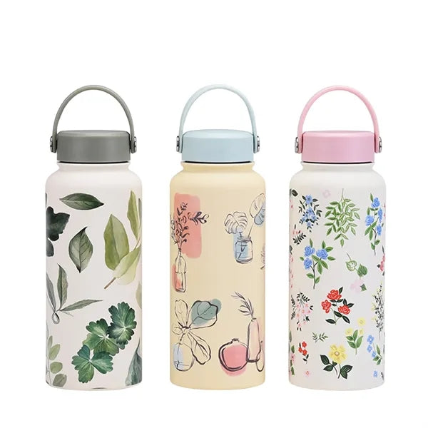 1L Full Color Stainless Steel Water Bottle