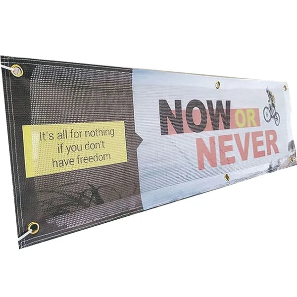 Outdoor Waterproof PVC Banner Mesh Fabric Vinyl Sign