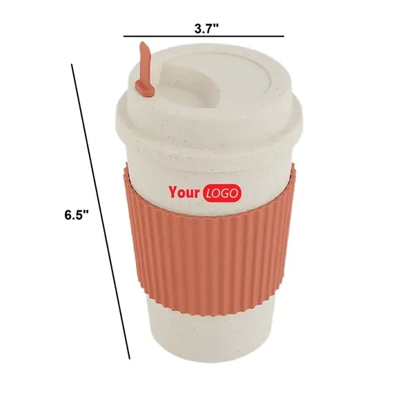 15 OZ Wheat Straw Coffee Mug for Home and Outdoor
