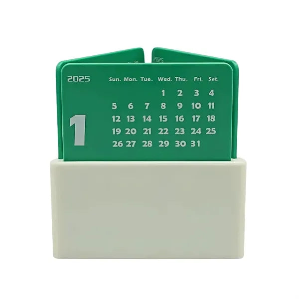 ABS Desktop Calendar Pen Holder For 2025