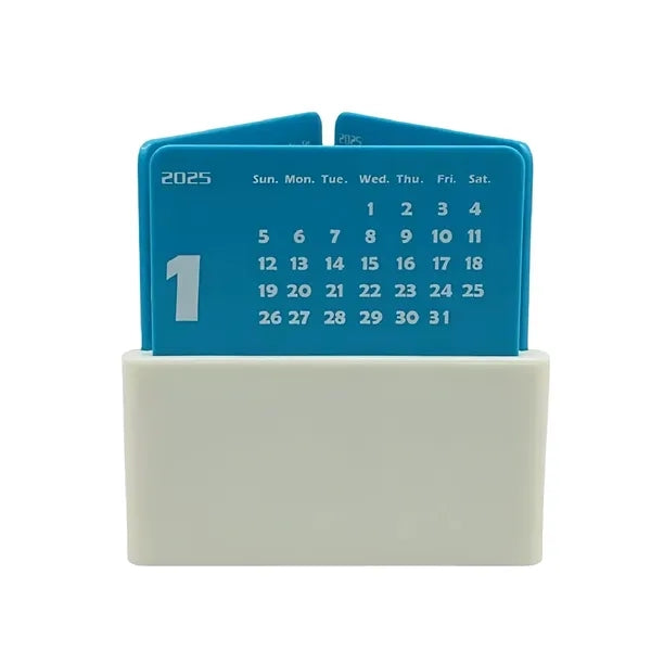 ABS Desktop Calendar Pen Holder For 2025
