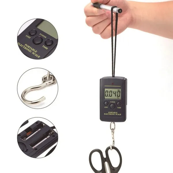 Fish Scale with Backlit LCD Display Kitchen Weight Tool